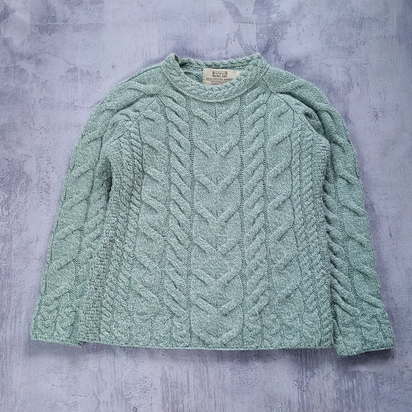 Aran Sweater Market Made In Ireland 100% Merino Wool