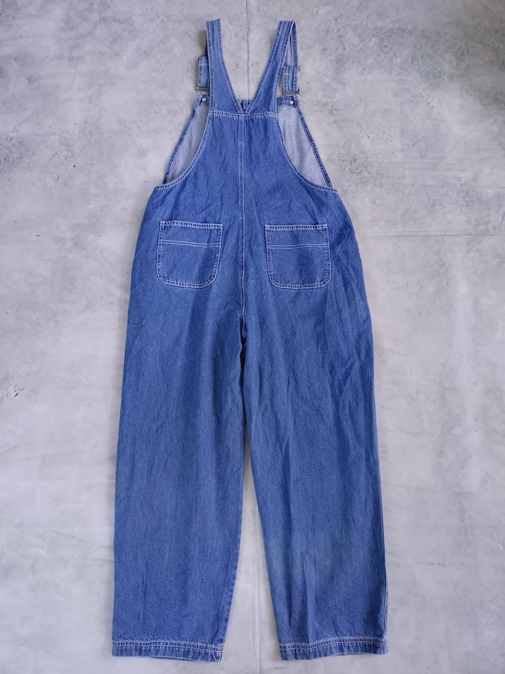 Vintage LLBEAN Blue Denim Overalls Casual Bib Jeans HONG KONG
