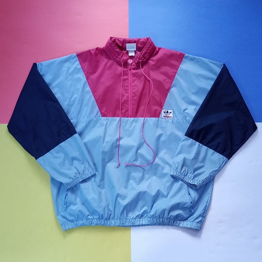 Vintage 1970s Adidas Essential Colourful Windbreaker Jacket unisex