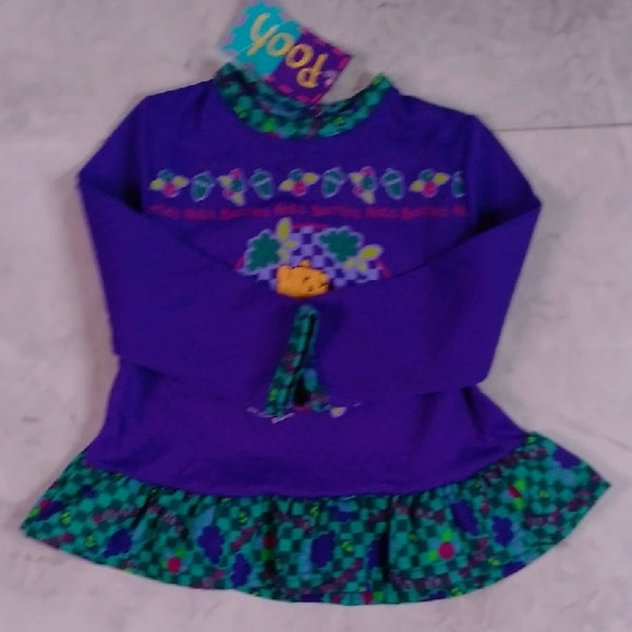 Vintage 90s Disney Winnie The Pooh Shirt Dress With Matching Pants NWT