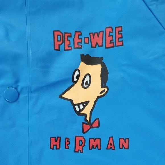 Vintage 1980s Pee Wee's Playhouse Herman Raincoat Jacket Kenner Parker Toys