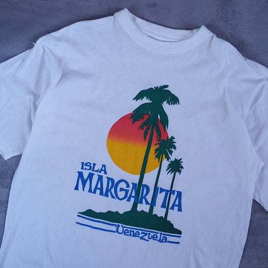 Vintage 90s ISLA MARGARITA VENVALLIA SUNSET WITH TREE SHIRT UNISEX