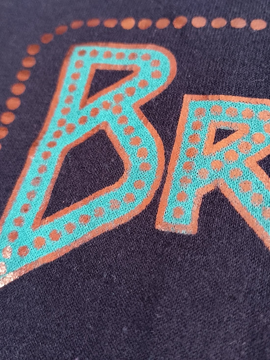Vintage 90s Broadway Graphic Tee Dancing Design Single Stitch