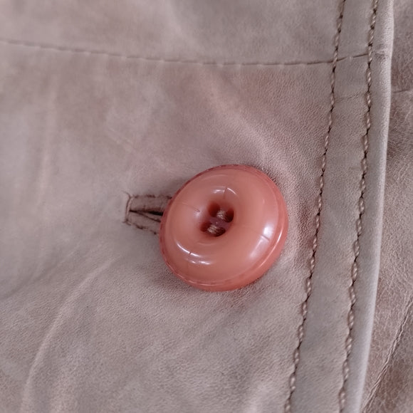 Vintage Leather Blazer Jacket