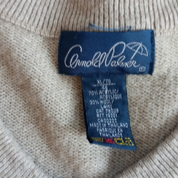 Vintage 90s Arnold Palmer Vneck Wool Sweater