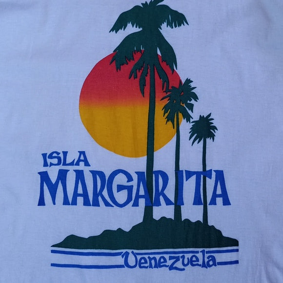 Vintage 90s ISLA MARGARITA VENVALLIA SUNSET WITH TREE SHIRT UNISEX