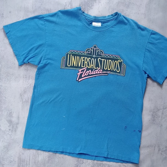 VINTAGE 90s Universal Studios Florida T-Shirt Single Stitch