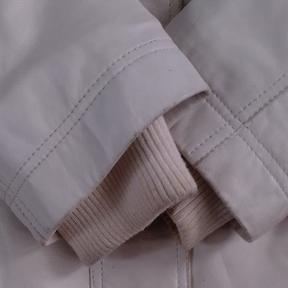 Danier Leather Winter Trench Coat Thinsulate WHITE WOMENS