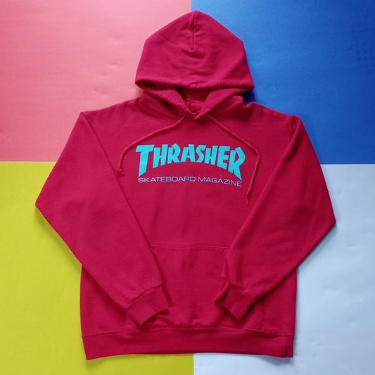 Thrasher Skateboard Magazine Red Essential Hoodie Unisex