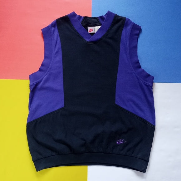 Vintage 90s Purple And Black Nike Vest Grey Tag