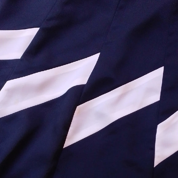 Vintage 90s Avanna Elegant Black and White Women's Skirt