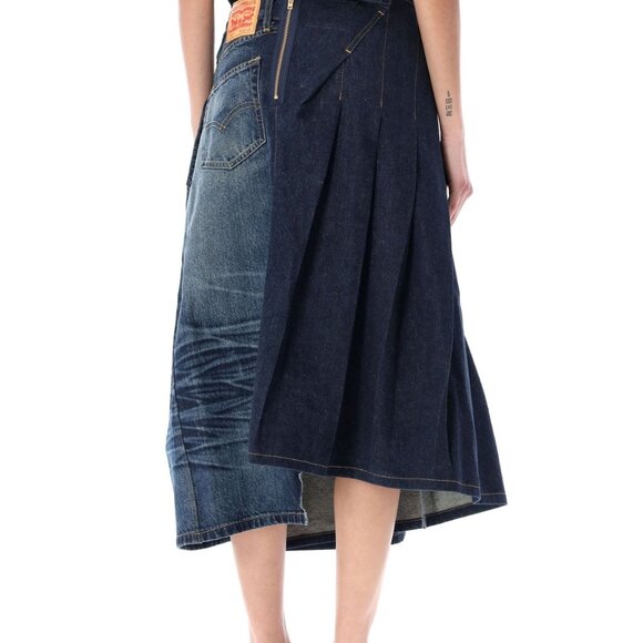 Junya Watanabe Junya Watanabe X Levi's Panelled Midi Skirt