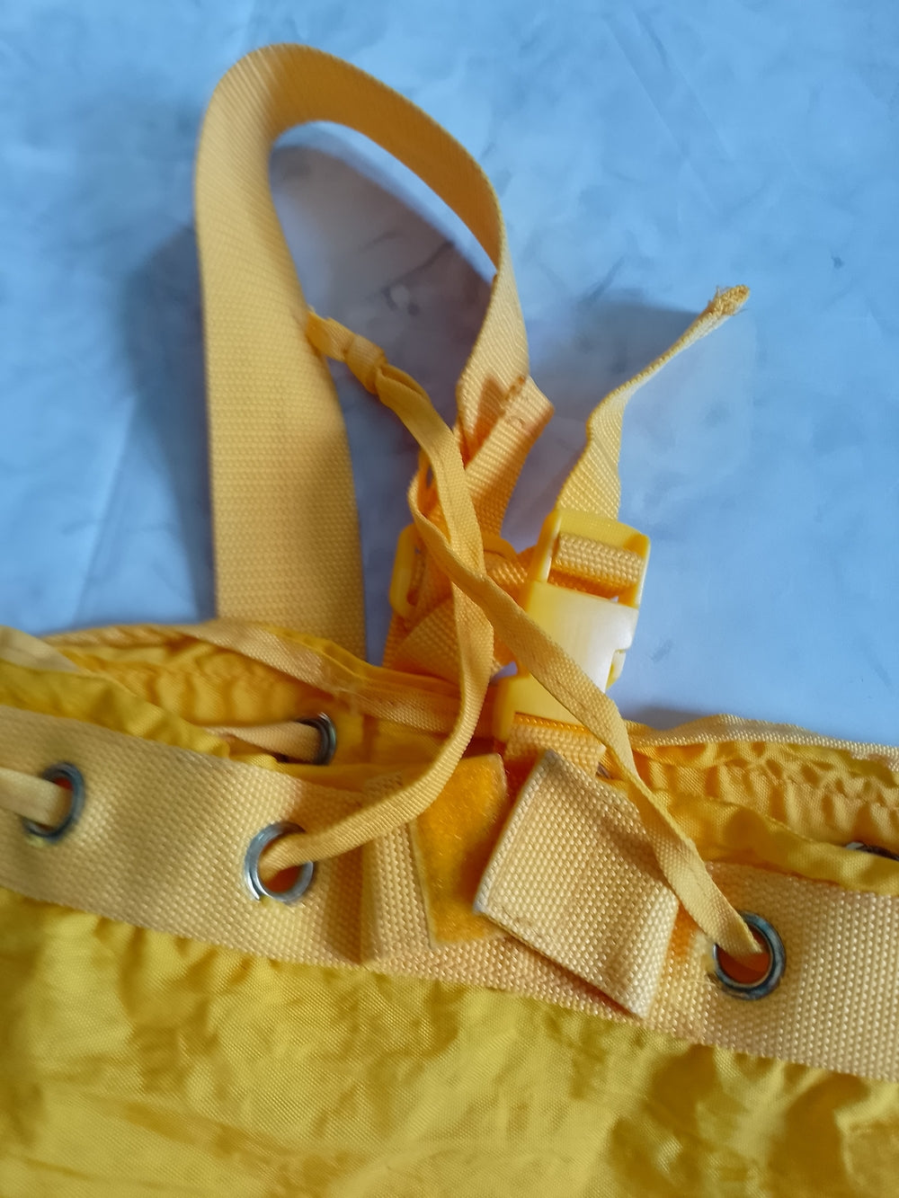 Vintage 90s Holsten Dry Bier Yellow Canvas Tote Bag TENNIS RACKET