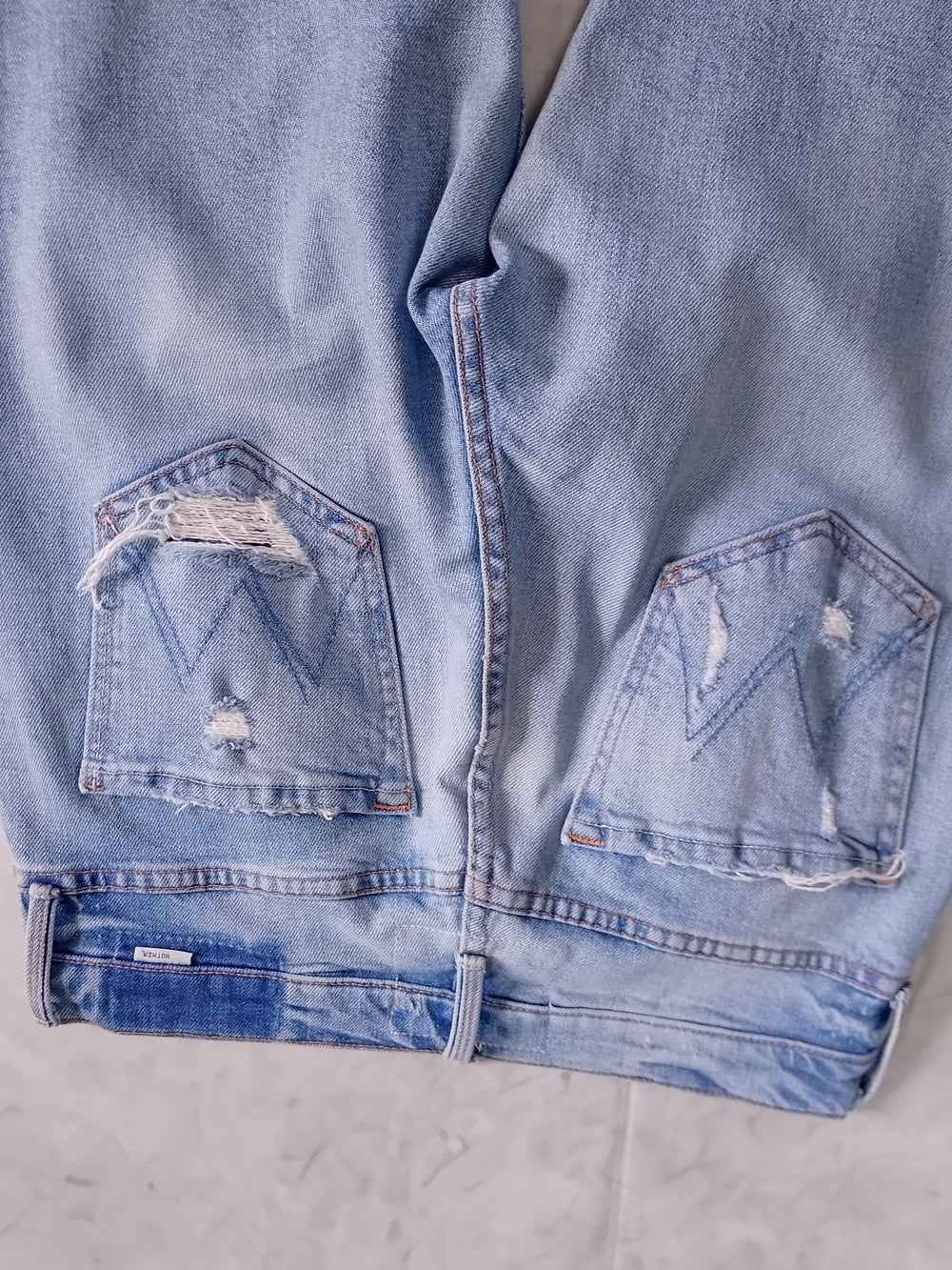 Mother Superior The Tomcat The Confession Denim Blue Jeans