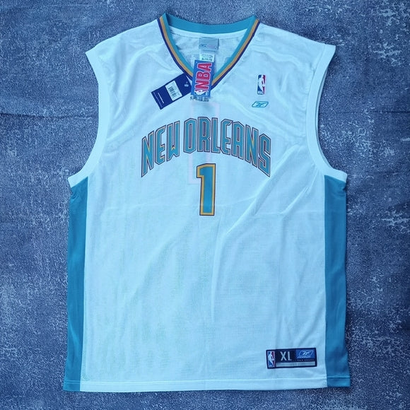 Vintage 2000 NBA BARON DAVIS NEW ORLEANS REEBOK BASKETBALL JERSEY