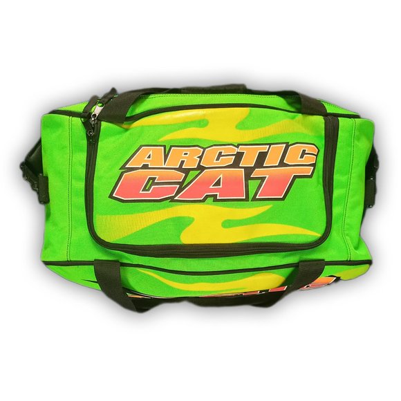 Vintage Team Arctic Cat Green Duffle Bag unisex
