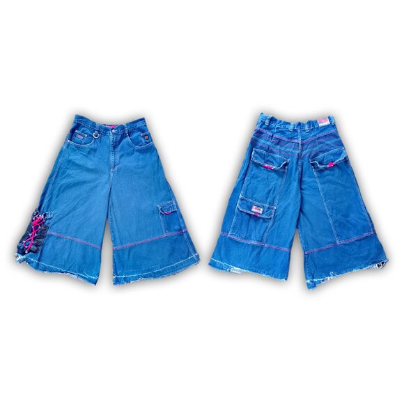 Vintage 90s SNAKE EYES BIG BAGGY WIDE DENIM JEANS JNCO-TYPE UNISEX