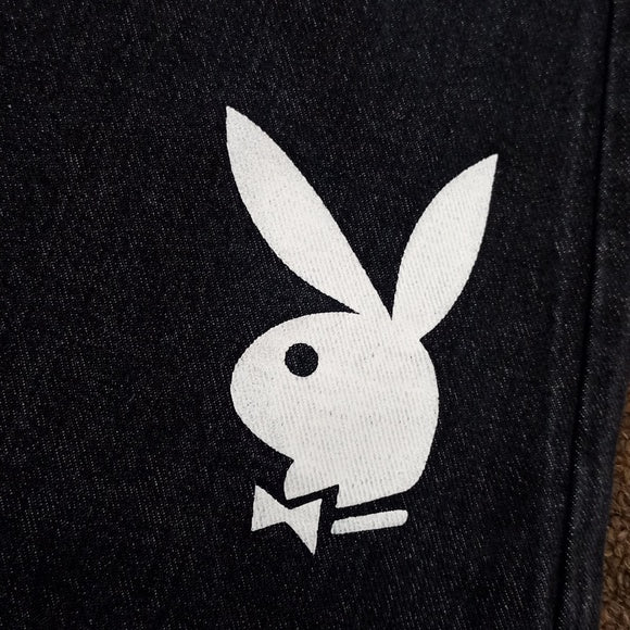 Playboy Bunny Wide Legs Beggy Denim Jeans Y2K