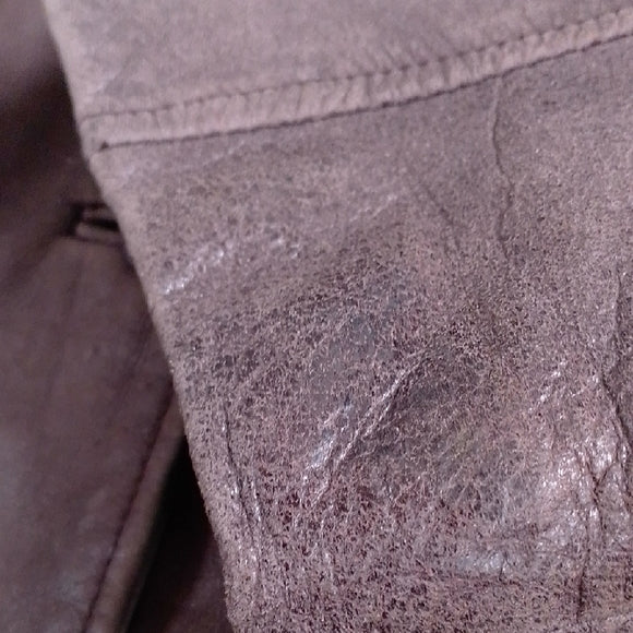 Vintage 90s Danier Brown Leather Jacket