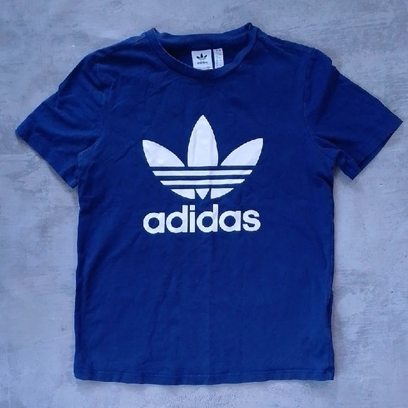 Adidas Navy Tee with White Logo