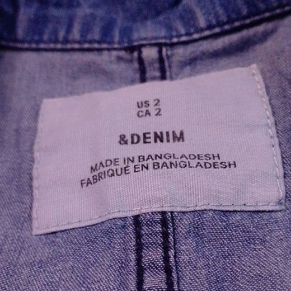 &Demin Blue Denim Jumpsuit Workwear
