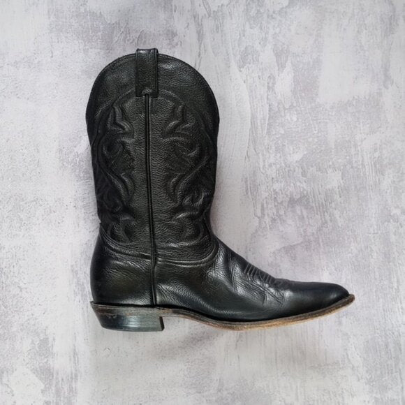 AMPUTEE LEFT FOOT Boulet 1847 Cowboy Boot Deer Leather UNISEX