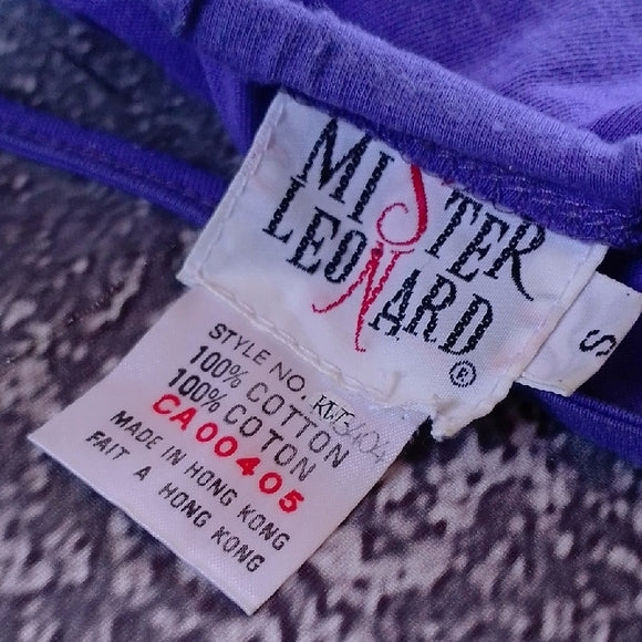 Vintage 90s MISTER LEONARD Purple Women's Camisole Top
