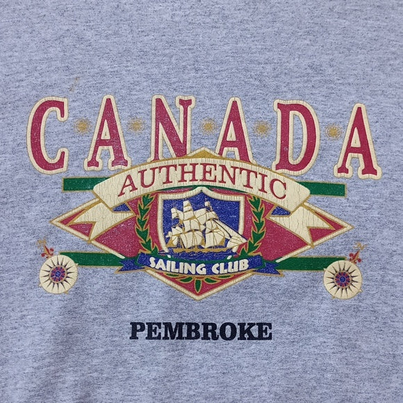 Vintage 90s Canada Authentic Sailing Club Pembroke Crewneck Sweater UNISEX