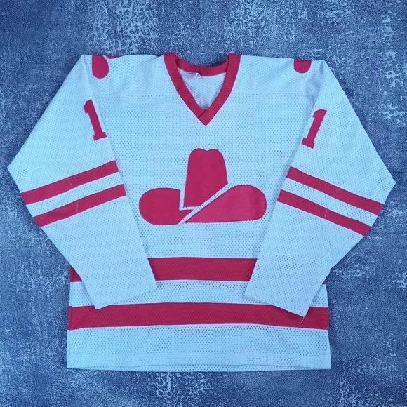 Vintage 90s/80s Calgary Cowboys Hockey Jersey TEX #1 PRO JOY WHA