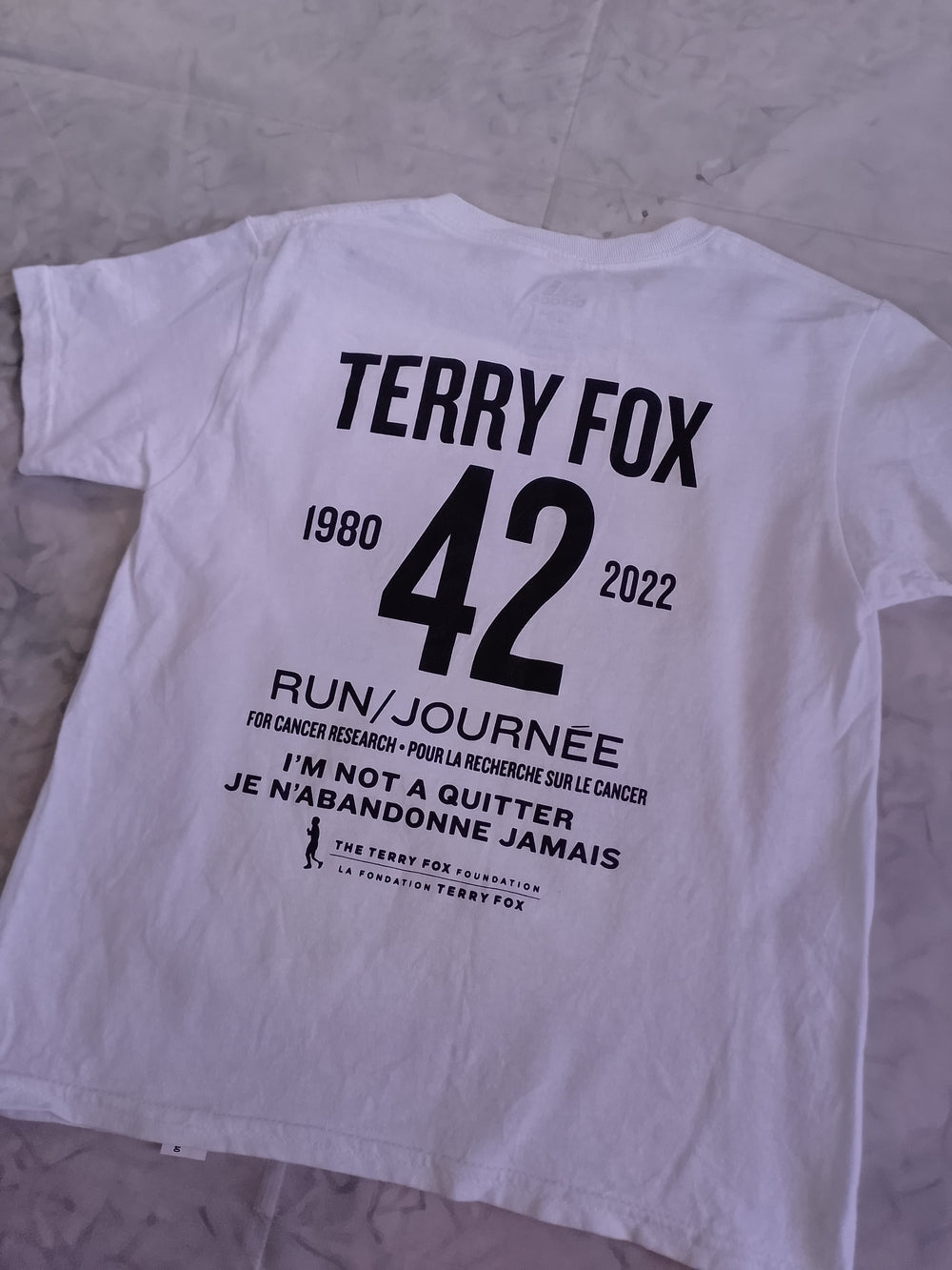 2022 adidas Terry Fox Portrait Graphic tee Terry Fox Run