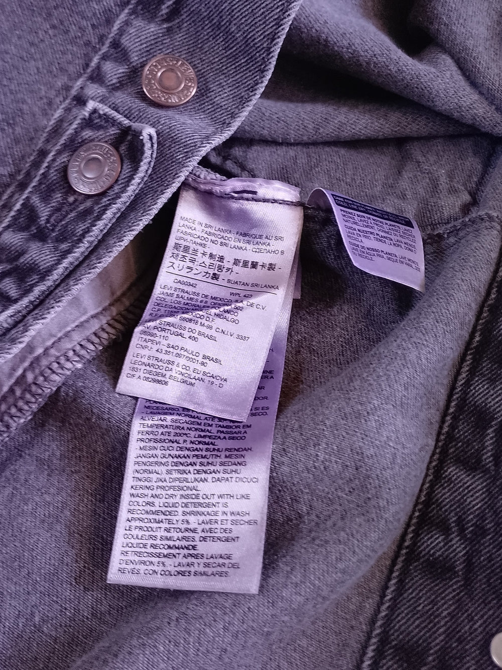 Levi's Black Denim Trucker Jacket