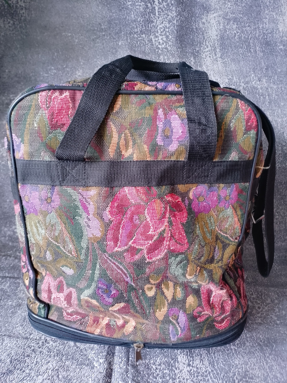 Vintage ARCTICS USA Floral Tote Travel Bag - Expandable
