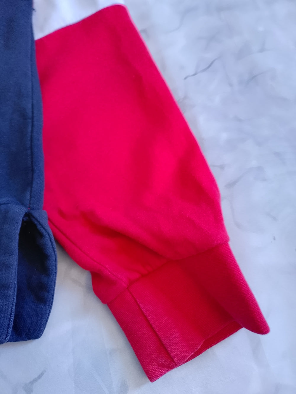 adidas Red & Navy Colorblock Hoodie YOUTH