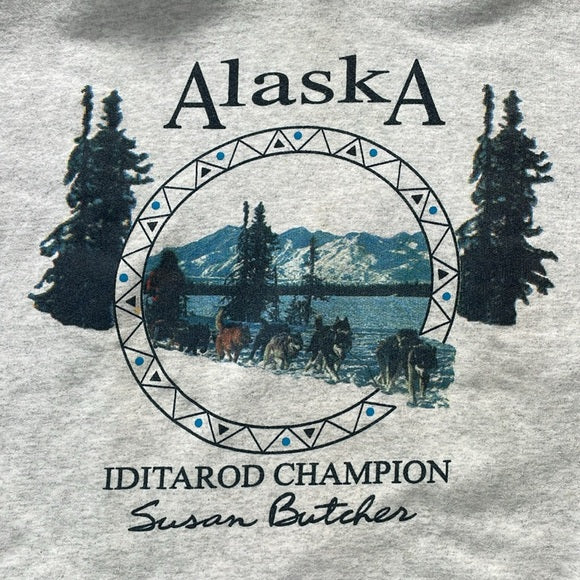 Vintage 90s Iditarod Champion Susan Butcher Alaska Sweater