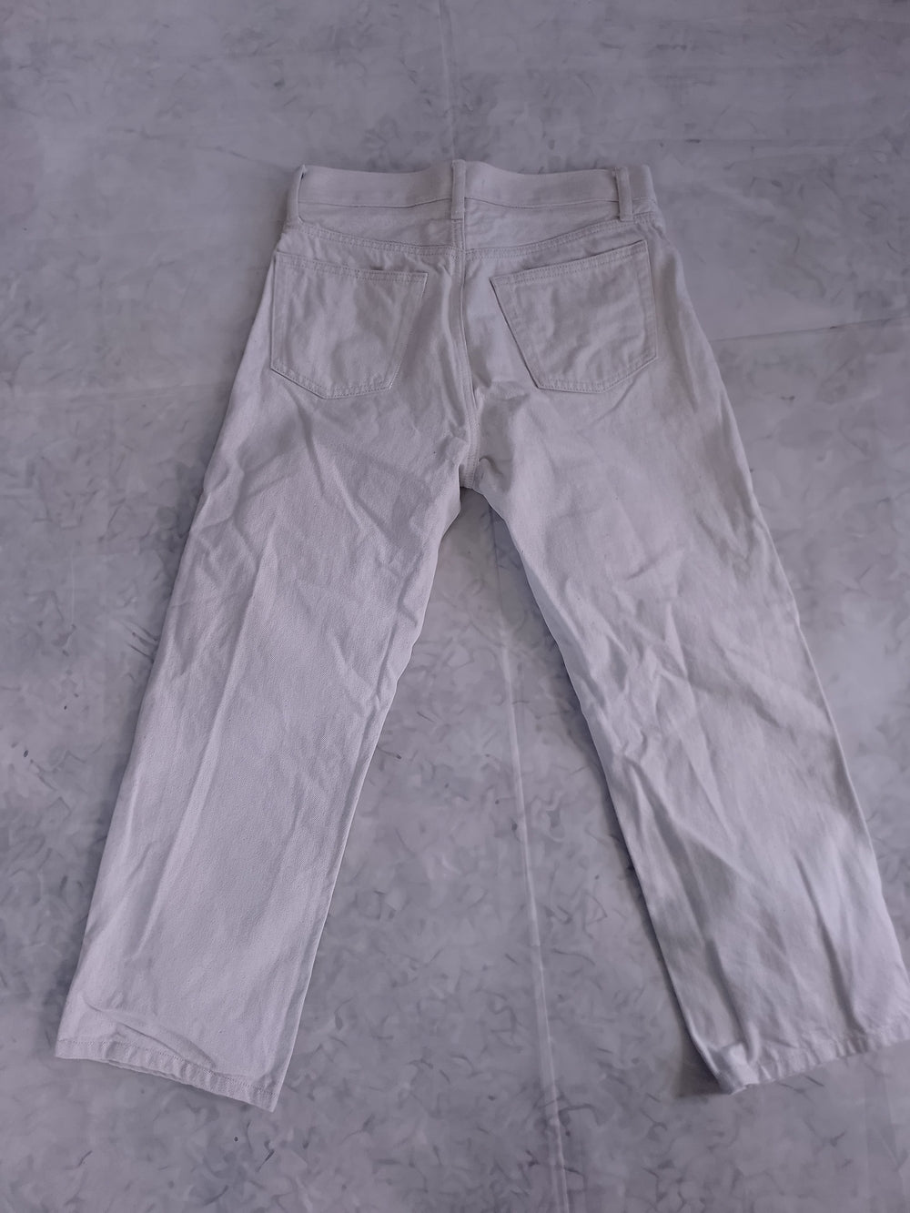 HELMUT LANG White/Grey Straight-Leg Jeans
