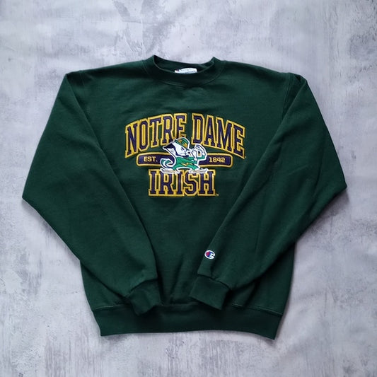 Notre Dame Fighting Irish Embroidered Crewneck Sweater