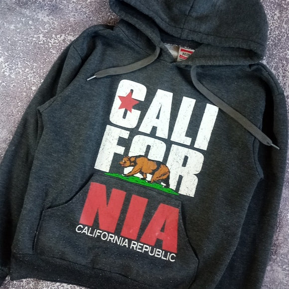 CALIFORNIA Republic Bear & Flag Graphic Hoodie