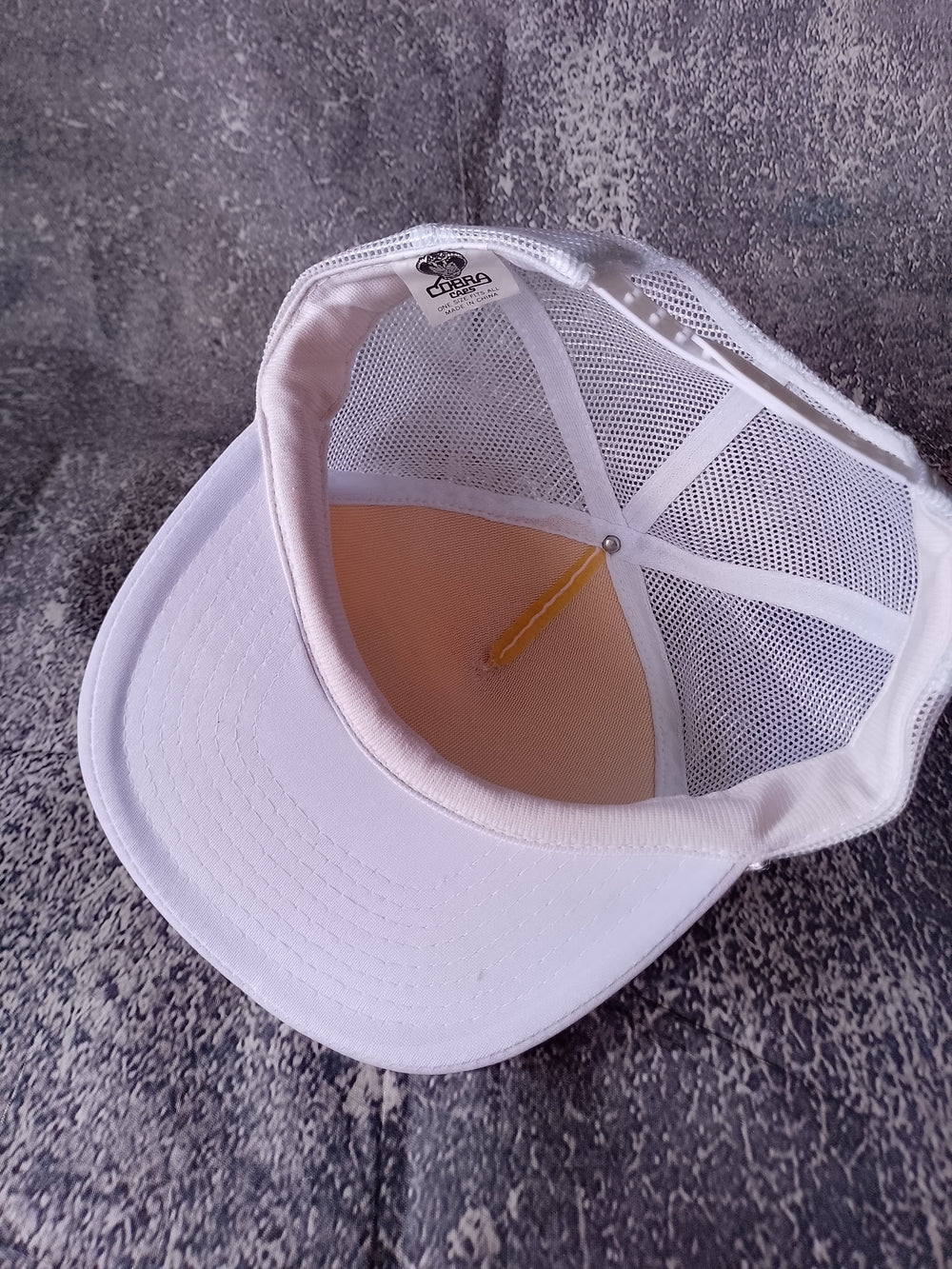 Vintage The Sports Authority White Trucker Hat