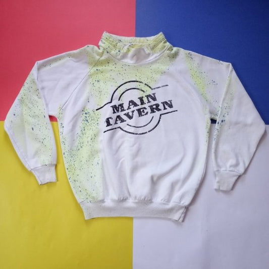 Vintage Main Tavern Retro Colorful Sweater