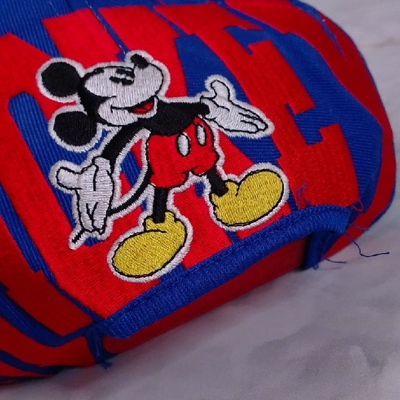 Vintage 90s MICKEY MOUSE RARE Snap Back Hat Embroidered