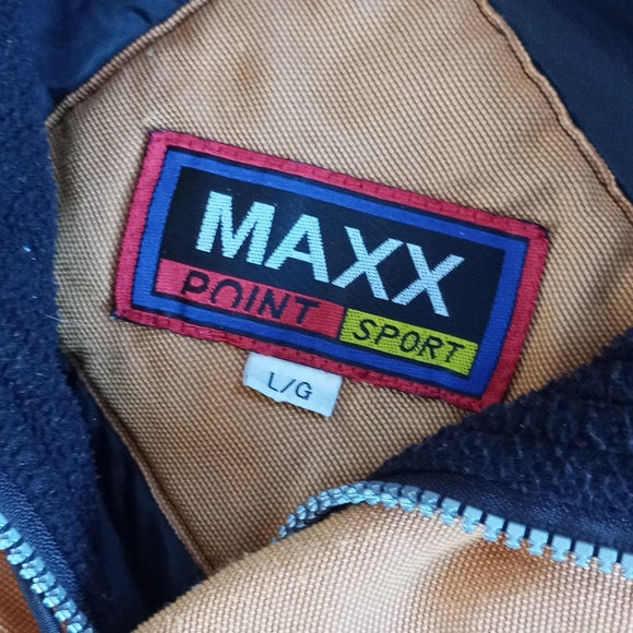 Vintage 90s MAX POINT SPORTS ANTARCTIC LINE YELLOW Winter Jacket UNISEX