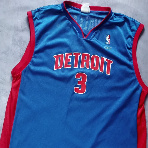 NBA Detroit Pistons Ben Wallace Reebok Basketball Jersey #3