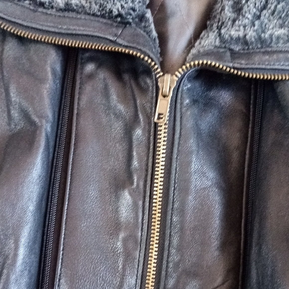 CUIRS AKOURY Men's Black Leather Jacket