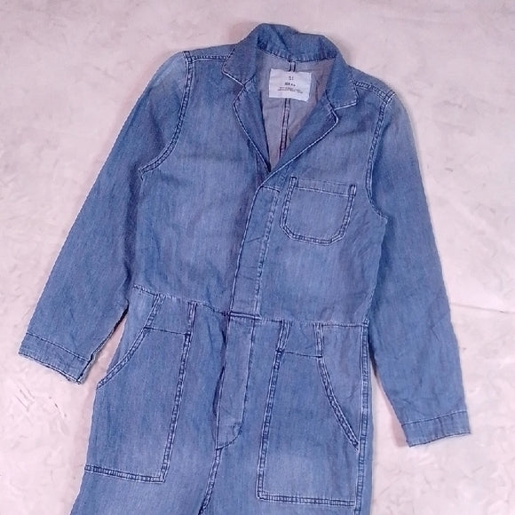 &Demin Blue Denim Jumpsuit Workwear