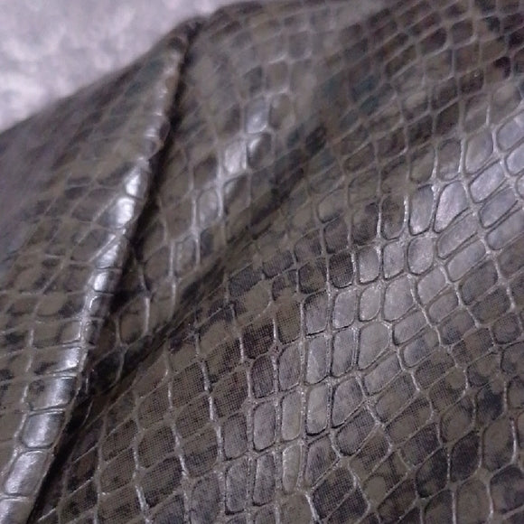 Vintage Faux Snake Skin Trench Coat utex Womens