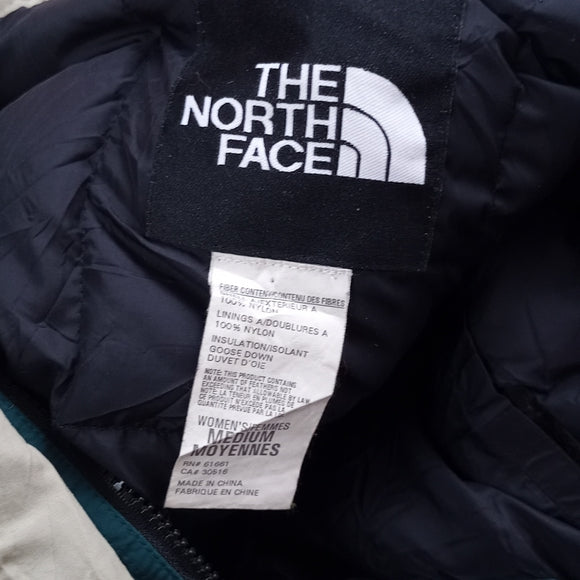 Women's Vintage The North Face Goose Down Winter Jacket Green