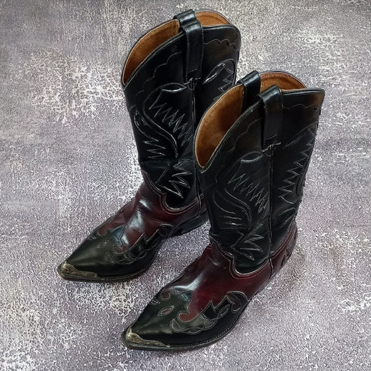 Vintage Tom Houston Cowboy Boots Vintage Mexico 102004 1341 9 E UNISEX