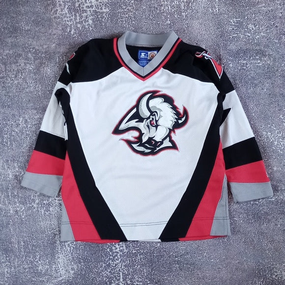 Vintage 90s NHL BUFFALO SABERS STARTER HOCKEY JERSEY BLANK SMALL UNISEX