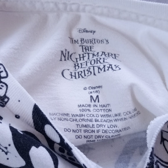 Nightmare Before Christmas Pattern Top T-Shirt