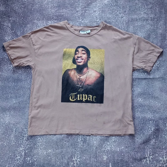 TUPAC Smiling Graphic Tee T-Shirt UNI SEX